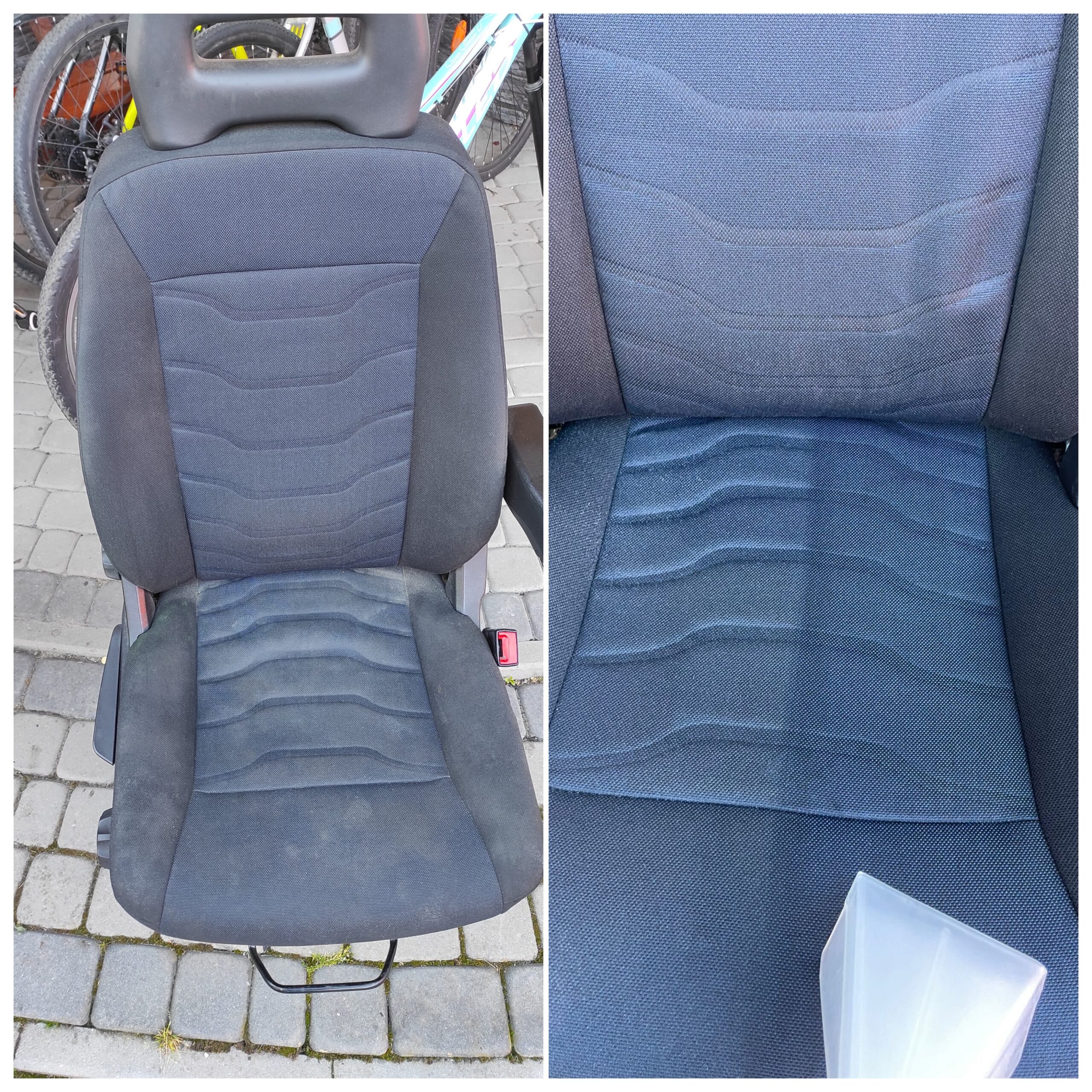 Czyszczenia wnętrza w kabinie lawety Iveco