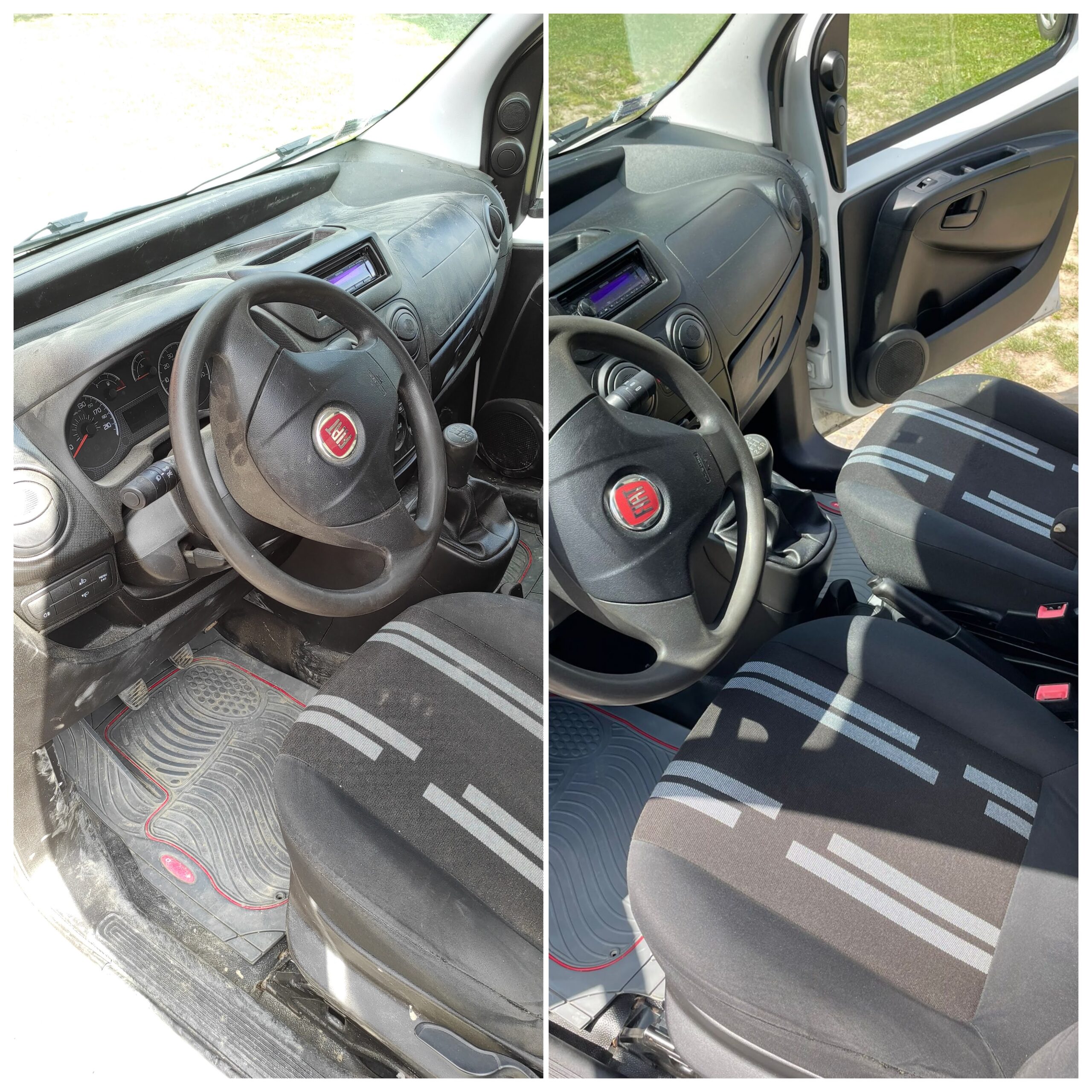 Czyszczenia oraz pranie tapicerki w samochodzie Fiat Fiorino