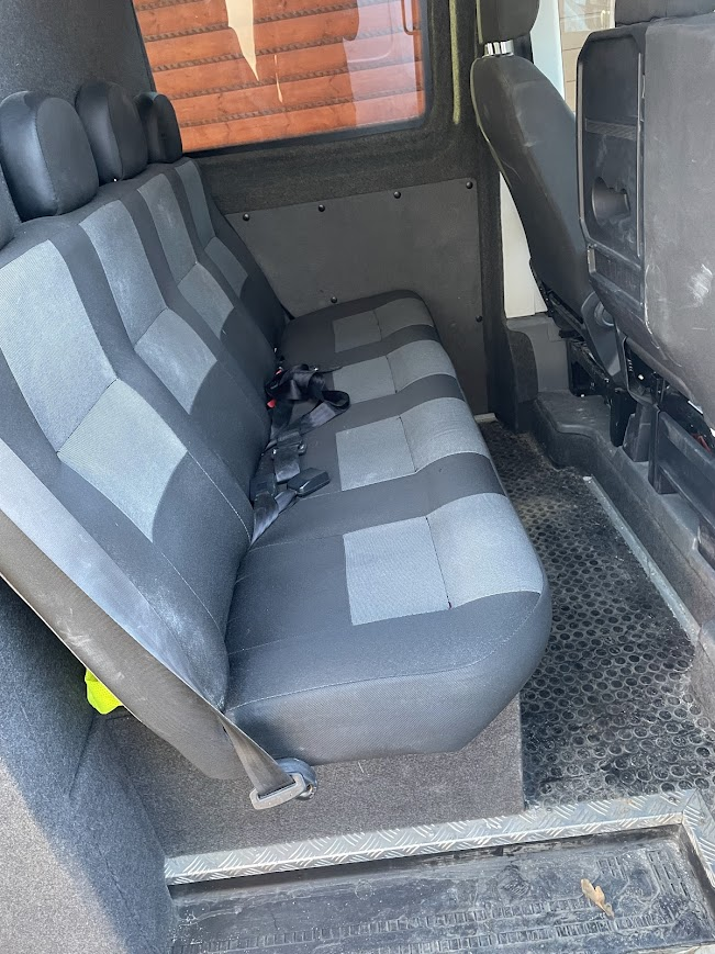 VW Crafter pranie tapicerki