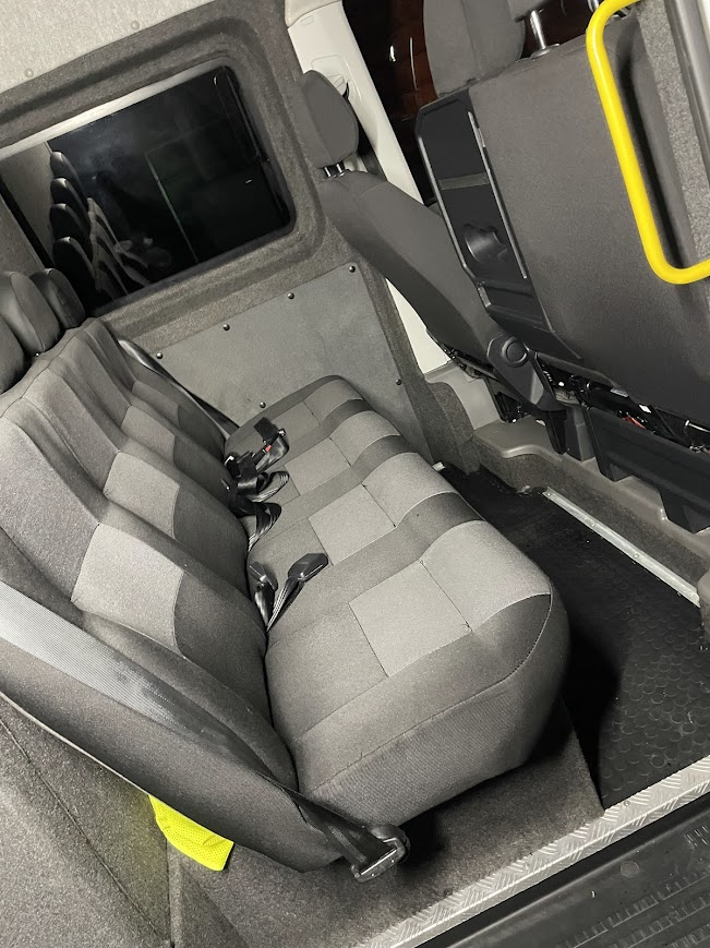 VW Crafter pranie tapicerki